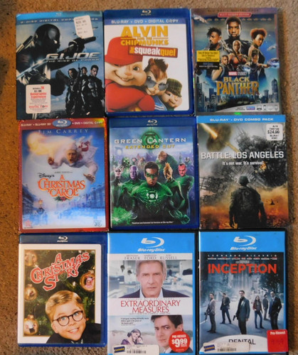 Lot assorted blue ray - of, 9